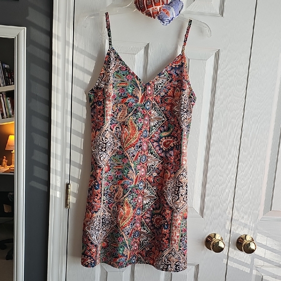 SHEIN Dresses & Skirts - SHEIN Multicolor Paisley Spaghetti Strap Dress